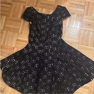 Tibi Black and White Mini Dress